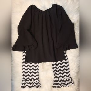 2 PC Set! Boutique Ruffled Outfit Size 7-8